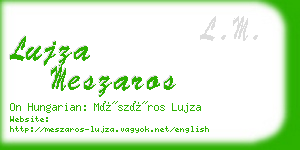 lujza meszaros business card